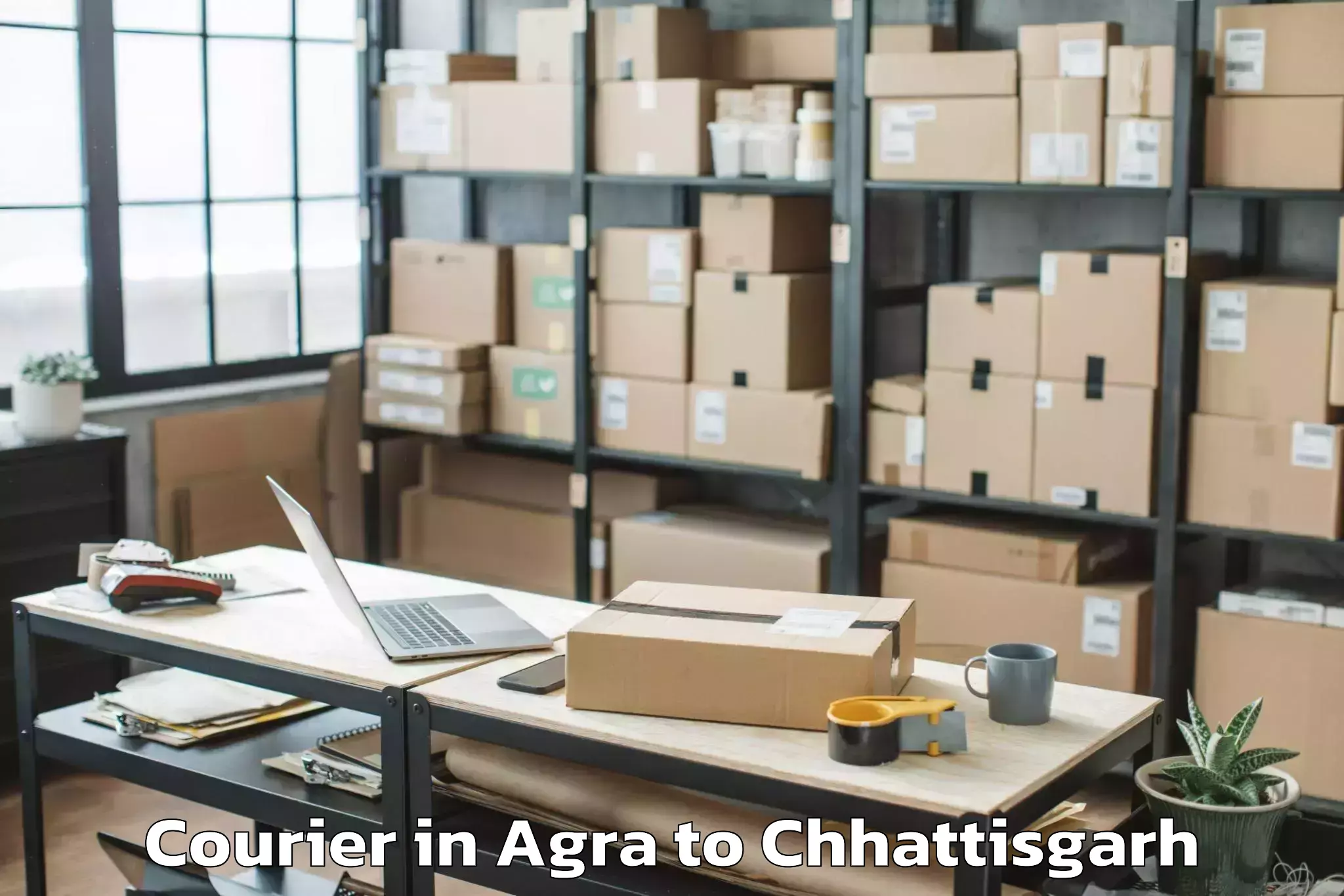 Discover Agra to Jagdalpur Courier